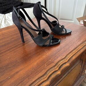 Chinese Laundry Black Strappy Heels
